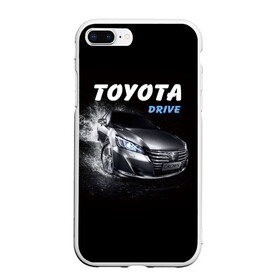 Чехол для iPhone 7Plus/8 Plus матовый с принтом Toyota Drive в Новосибирске, Силикон | Область печати: задняя сторона чехла, без боковых панелей | crown | toyota | авто | автомобиль | краун | машина | тачка | тойота