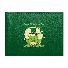 Обложка для студенческого билета с принтом Ирландия в Новосибирске, натуральная кожа | Размер: 11*8 см; Печать на всей внешней стороне | Тематика изображения на принте: clover | frog | green | happy st. patricks day | ireland | irish | moon | день святого патрика | зелёная | ирландец | ирландия | клевер | луна | лягушка | счастливый | шляпа