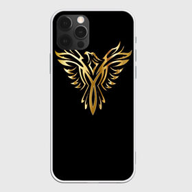 Чехол для iPhone 12 Pro Max с принтом Gold Phoenix в Новосибирске, Силикон |  | Тематика изображения на принте: злато | золото | клюв | крылья | металл | орёл | птица | феникс