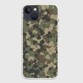Чехол для iPhone 13 с принтом Камуфляж с резиновыми уточками в Новосибирске,  |  | 23 февраля | паттерн | утенок | утка | хаки