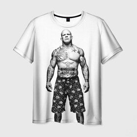 Мужская футболка 3D с принтом Джефф Монсон в Новосибирске, 100% полиэфир | прямой крой, круглый вырез горловины, длина до линии бедер | jeffrey william monson | mma | джефф монсон | джиу джитсу