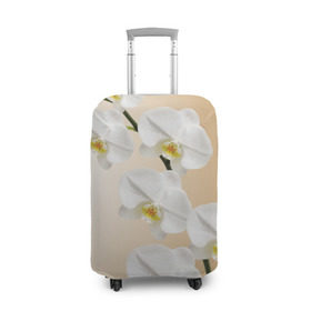 Чехол для чемодана 3D с принтом Orhid в Новосибирске, 86% полиэфир, 14% спандекс | двустороннее нанесение принта, прорези для ручек и колес | девушки | красота | орхидея | прелесть | цветы