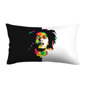 Подушка 3D антистресс с принтом Bob Marley в Новосибирске, наволочка — 100% полиэстер, наполнитель — вспененный полистирол | состоит из подушки и наволочки на молнии | боб марли | поп арт