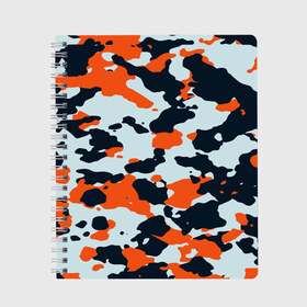 Тетрадь с принтом Asiimov camouflage в Новосибирске, 100% бумага | 48 листов, плотность листов — 60 г/м2, плотность картонной обложки — 250 г/м2. Листы скреплены сбоку удобной пружинной спиралью. Уголки страниц и обложки скругленные. Цвет линий — светло-серый
 | камуфляж | контр страйк | контра