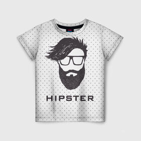 Детская футболка 3D с принтом Hipster в Новосибирске, 100% гипоаллергенный полиэфир | прямой крой, круглый вырез горловины, длина до линии бедер, чуть спущенное плечо, ткань немного тянется | hair | hipster | man | волосы | мужчина | парень | прическа | хипстер