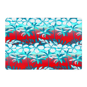 Магнитный плакат 3Х2 с принтом Tropical Fashion в Новосибирске, Полимерный материал с магнитным слоем | 6 деталей размером 9*9 см | Тематика изображения на принте: flower | пальмы | паттерн | цветы