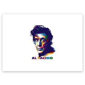 Поздравительная открытка с принтом Al Pacino в Новосибирске, 100% бумага | плотность бумаги 280 г/м2, матовая, на обратной стороне линовка и место для марки
 | актёр | аль пачино | артист | звезда | кино | киноактёр | кинозвезда | кинофильм | роль