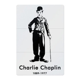 Магнитный плакат 2Х3 с принтом Чарли Чаплин в Новосибирске, Полимерный материал с магнитным слоем | 6 деталей размером 9*9 см | Тематика изображения на принте: 