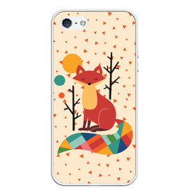 Чехол для iPhone 5/5S матовый с принтом Осенняя лисичка в Новосибирске, Силикон | Область печати: задняя сторона чехла, без боковых панелей | animal | beast | cat | fox | kitty | nature | orange | животное | зверь | кот | котик | кошка | лиса | лисичка | оранжевая | осень | природа