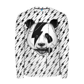 Мужской лонгслив 3D с принтом Панда вокалист в Новосибирске, 100% полиэстер | длинные рукава, круглый вырез горловины, полуприлегающий силуэт | animal | bear | beast | metal | music | nature | panda | rock | sound | vocal | вокал | животное | зверь | звук | медведь | меломан | метал | мишка | музыка | панда | природа | рок