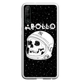 Чехол для Honor P30 с принтом Apollo в Новосибирске, Силикон | Область печати: задняя сторона чехла, без боковых панелей | bone | cosmic | cosmos | galaxy | planet | skelet | skull | space | star | universe | аполло | астронавт | вселенная | галактика | звезды | космонавт | космос | кости | планета | скелет | череп