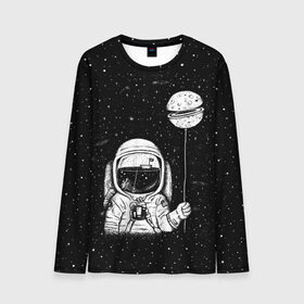 Мужской лонгслив 3D с принтом Астронавт с шариком в Новосибирске, 100% полиэстер | длинные рукава, круглый вырез горловины, полуприлегающий силуэт | astronaut | cosmonaut | cosmos | dead | galaxy | moon | planet | space | star | universe | астронавт | вселенная | галактика | звезды | космонавт | космос | луна | планета | шарик