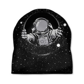 Шапка 3D с принтом Черная дыра в Новосибирске, 100% полиэстер | универсальный размер, печать по всей поверхности изделия | Тематика изображения на принте: astronaut | cosmonaut | cosmos | galaxy | meteor | moon | planet | space | star | universe | астронавт | бесконечность | вселенная | галактика | космонавт | космос | черная дыра
