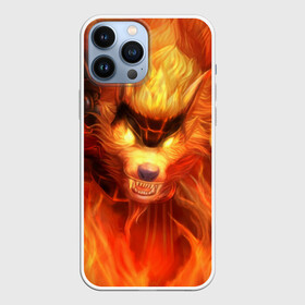 Чехол для iPhone 13 Pro Max с принтом Fire Wolf в Новосибирске,  |  | Тематика изображения на принте: league of legends | lol | warwick | wolf | варвик | волк | лига легенд | лол