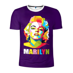 Мужская футболка 3D спортивная с принтом Marilyn Monroe в Новосибирске, 100% полиэстер с улучшенными характеристиками | приталенный силуэт, круглая горловина, широкие плечи, сужается к линии бедра | marilyn monroe | актриса | звезда | кино | мэрилин монро | певица
