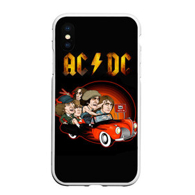 Чехол для iPhone XS Max матовый с принтом AC DC 5 в Новосибирске, Силикон | Область печати: задняя сторона чехла, без боковых панелей | 