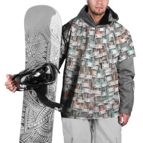 Накидка на куртку 3D с принтом Российские деньги в Новосибирске, 100% полиэстер |  | бабки | бабло | банк | банкнота | богатство | бумажный | купюры | куча | рубль