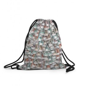 Рюкзак-мешок 3D с принтом Российские деньги в Новосибирске, 100% полиэстер | плотность ткани — 200 г/м2, размер — 35 х 45 см; лямки — толстые шнурки, застежка на шнуровке, без карманов и подкладки | бабки | бабло | банк | банкнота | богатство | бумажный | купюры | куча | рубль