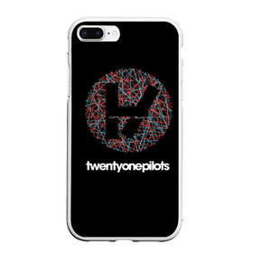 Чехол для iPhone 7Plus/8 Plus матовый с принтом Twenty one pilots в Новосибирске, Силикон | Область печати: задняя сторона чехла, без боковых панелей | пилот