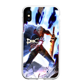 Чехол для iPhone XS Max матовый с принтом Devil May Cry в Новосибирске, Силикон | Область печати: задняя сторона чехла, без боковых панелей | devil | данте | дьявол | слэшер