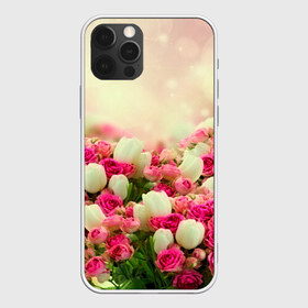 Чехол для iPhone 12 Pro Max с принтом Цветы в Новосибирске, Силикон |  | Тематика изображения на принте: розовый | розы | цветы | яркий