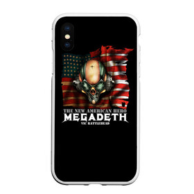 Чехол для iPhone XS Max матовый с принтом Megadeth #3 в Новосибирске, Силикон | Область печати: задняя сторона чехла, без боковых панелей | dave | megadeth | metal | mustaine | rattlehead | rock | thrash | vic | дейв | мастейн | мегадез | мегадет | мегедес | метал | рок | треш