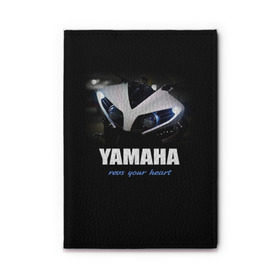 Обложка для автодокументов с принтом Yamaha в Новосибирске, натуральная кожа |  размер 19,9*13 см; внутри 4 больших “конверта” для документов и один маленький отдел — туда идеально встанут права | Тематика изображения на принте: yamaha | yzf | байк | байкер | мото | мотоцикл | мотоциклист | ямаха