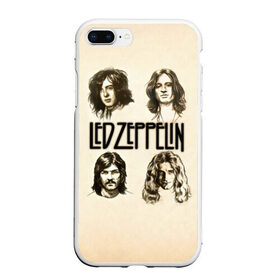 Чехол для iPhone 7Plus/8 Plus матовый с принтом Led Zeppelin 1 в Новосибирске, Силикон | Область печати: задняя сторона чехла, без боковых панелей | led zeppelin | лед зеппелин | роберт плант