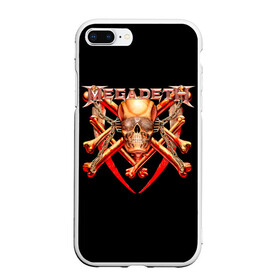 Чехол для iPhone 7Plus/8 Plus матовый с принтом Megadeth 1 в Новосибирске, Силикон | Область печати: задняя сторона чехла, без боковых панелей | megadeth | дирк вербурен | дэвид эллефсон | дэйв мастейн | кико лоурейро | мегадэт