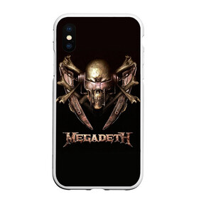 Чехол для iPhone XS Max матовый с принтом Megadeth 3 в Новосибирске, Силикон | Область печати: задняя сторона чехла, без боковых панелей | megadeth | дирк вербурен | дэвид эллефсон | дэйв мастейн | кико лоурейро | мегадэт