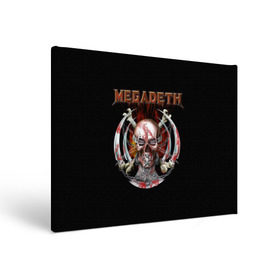 Холст прямоугольный с принтом Megadeth 5 в Новосибирске, 100% ПВХ |  | megadeth | дирк вербурен | дэвид эллефсон | дэйв мастейн | кико лоурейро | мегадэт