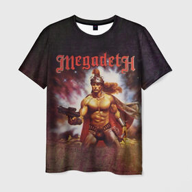 Мужская футболка 3D с принтом Megadeth 6 в Новосибирске, 100% полиэфир | прямой крой, круглый вырез горловины, длина до линии бедер | megadeth | дирк вербурен | дэвид эллефсон | дэйв мастейн | кико лоурейро | мегадэт