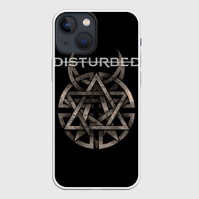 Чехол для iPhone 13 mini с принтом Disturbed 2 в Новосибирске,  |  | disturbed | donegan | draiman | moyer | wengren | венгрен | дистурбед | дониган | дрейман | мойер | хард рок