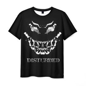 Мужская футболка 3D с принтом Disturbed 5 в Новосибирске, 100% полиэфир | прямой крой, круглый вырез горловины, длина до линии бедер | disturbed | donegan | draiman | moyer | wengren | венгрен | дистурбед | дониган | дрейман | мойер | хард рок