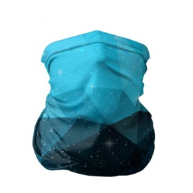 Бандана-труба 3D с принтом PolyBlue Star в Новосибирске, 100% полиэстер, ткань с особыми свойствами — Activecool | плотность 150‒180 г/м2; хорошо тянется, но сохраняет форму | Тематика изображения на принте: 