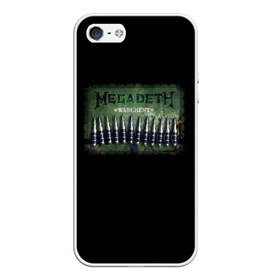 Чехол для iPhone 5/5S матовый с принтом Megadeth в Новосибирске, Силикон | Область печати: задняя сторона чехла, без боковых панелей | dave | megadeth | metal | mustaine | rattlehead | rock | thrash | vic | дейв | мастейн | мегадет | метал | рок | треш