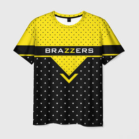 Мужская футболка 3D с принтом Brazzers в Новосибирске, 100% полиэфир | прямой крой, круглый вырез горловины, длина до линии бедер | brazzers | erotic | johnny sins | love | man | pron | video | xxx | бразерс | браззерс | видео | джонни синс | лысый | любовь | прон