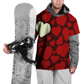 Накидка на куртку 3D с принтом Одинокое сердце в Новосибирске, 100% полиэстер |  | Тематика изображения на принте: 14 февраля | valentines day | день влюбленных | игрушка | любовь | медведь | сердце