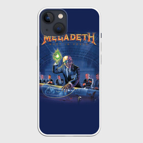 Чехол для iPhone 13 с принтом Rust In Peace в Новосибирске,  |  | dave | megadeth | metal | mustaine | rattlehead | rock | rust in peace | thrash | vic | дейв | мастейн | мегадет | метал | рок | треш