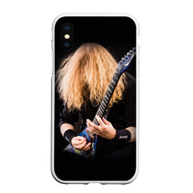 Чехол для iPhone XS Max матовый с принтом Dave Mustaine в Новосибирске, Силикон | Область печати: задняя сторона чехла, без боковых панелей | Тематика изображения на принте: dave | megadeth | metal | mustaine | rattlehead | rock | thrash | vic | дейв | мастейн | мегадет | метал | рок | треш