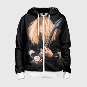 Детская толстовка 3D на молнии с принтом Dave Mustaine в Новосибирске, 100% полиэстер |  манжеты и пояс оформлены широкой мягкой резинкой, двухслойный капюшон со шнурком для регулировки, спереди карманы и застежка-молния
 | dave | megadeth | metal | mustaine | rattlehead | rock | thrash | vic | дейв | мастейн | мегадет | метал | рок | треш