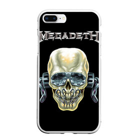 Чехол для iPhone 7Plus/8 Plus матовый с принтом Megadeth в Новосибирске, Силикон | Область печати: задняя сторона чехла, без боковых панелей | dave | megadeth | metal | mustaine | rattlehead | rock | thrash | vic | дейв | мастейн | мегадет | метал | рок | треш