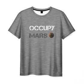Мужская футболка 3D с принтом Захвати Марс в Новосибирске, 100% полиэфир | прямой крой, круглый вырез горловины, длина до линии бедер | Тематика изображения на принте: mars | space x | илон маск | марс | планеты | спэйс икс