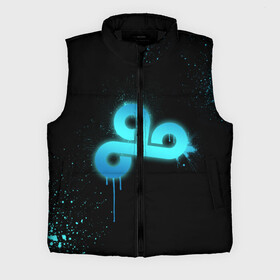 Мужской жилет утепленный 3D с принтом cs:go  Cloud 9 (Black collection) в Новосибирске,  |  | cloud9 | cs | csgo | го | кс