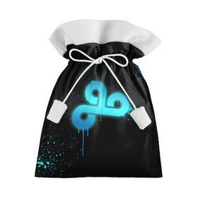 Подарочный 3D мешок с принтом cs:go - Cloud 9 (Black collection) в Новосибирске, 100% полиэстер | Размер: 29*39 см | Тематика изображения на принте: cloud9 | cs | csgo | го | кс