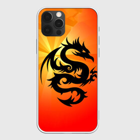 Чехол для iPhone 12 Pro Max с принтом Дракон в Новосибирске, Силикон |  | Тематика изображения на принте: дракон | китай | крылья | огонь | ящерица