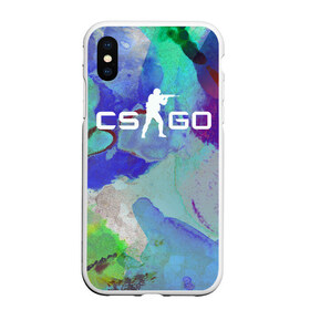 Чехол для iPhone XS Max матовый с принтом CS GO Поверхностная закалка в Новосибирске, Силикон | Область печати: задняя сторона чехла, без боковых панелей | case hardened | counter strike | cs go | skin | контр страйк | кс го | поверхностная закалка | скин | скины