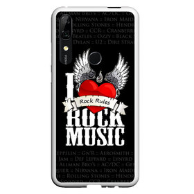 Чехол для Honor P Smart Z с принтом Rock Rules в Новосибирске, Силикон | Область печати: задняя сторона чехла, без боковых панелей | rock | гитара | музыка | рок