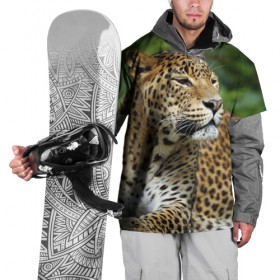 Накидка на куртку 3D с принтом Леопард в Новосибирске, 100% полиэстер |  | Тематика изображения на принте: 