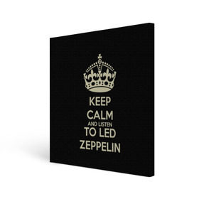 Холст квадратный с принтом Led Zeppelin в Новосибирске, 100% ПВХ |  | led zeppelin